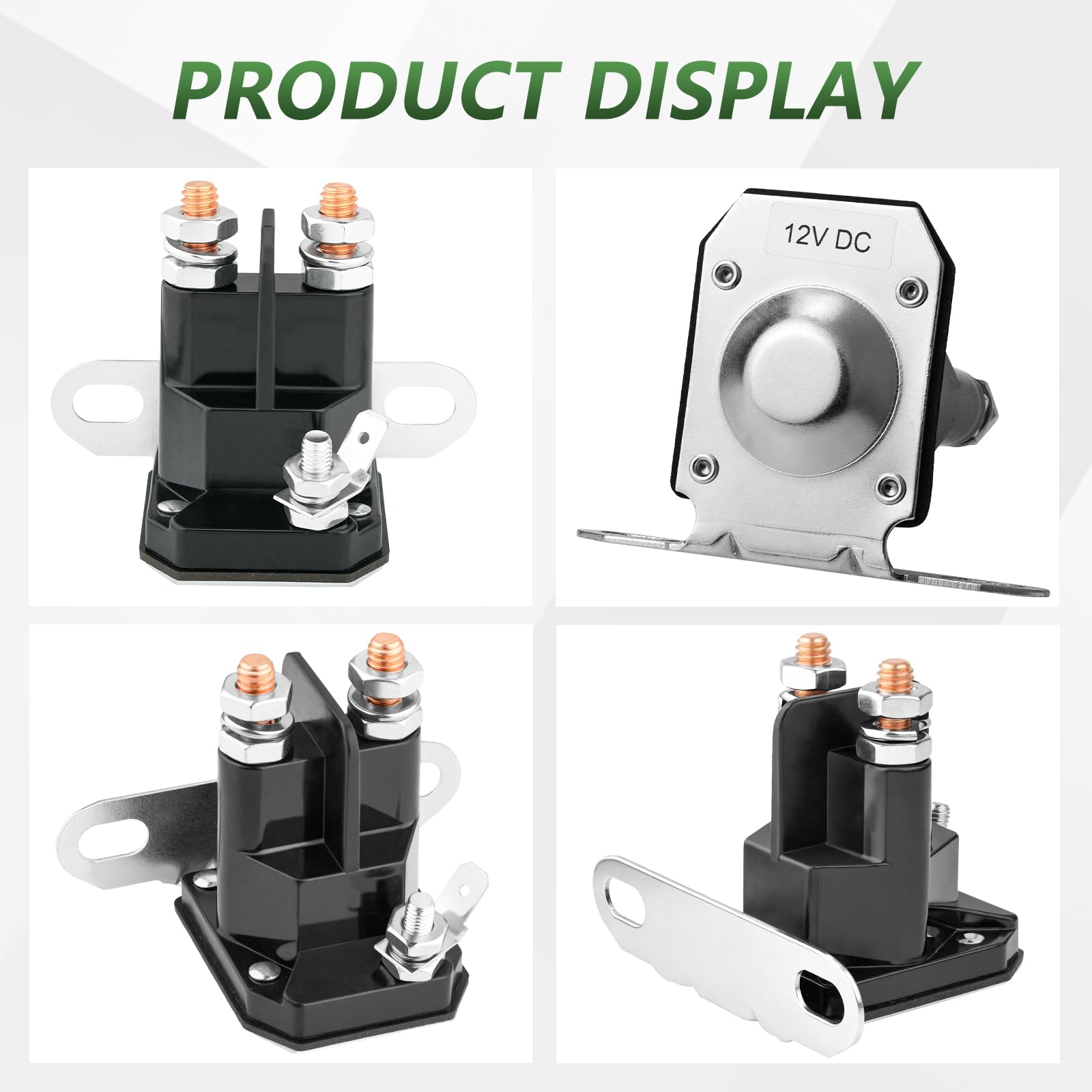 030817 Solenoide de arranque de 12 V para cortacésped Trombetta Hustler Raptor SD SDX Flip-Up FasTrak Zero Turn 832-1211-210
