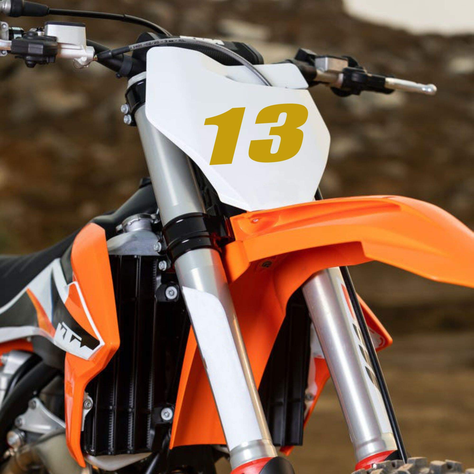 3 Adesivi Personalizzati Con Numeri Di Gara E Nomi Motocross Kart - Foto 12