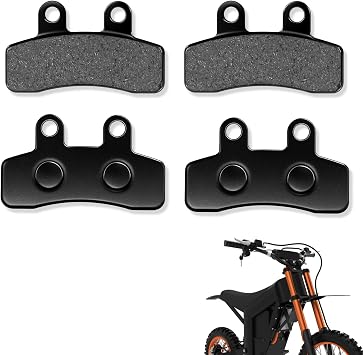 2 Pair of Front Brake Pads for Tutti Soleil 01, Durable Electric Dirt Bike Front Brake Pads for Tutto, Low Noise Front Disc Brake Pads Tuttio Soleil 01