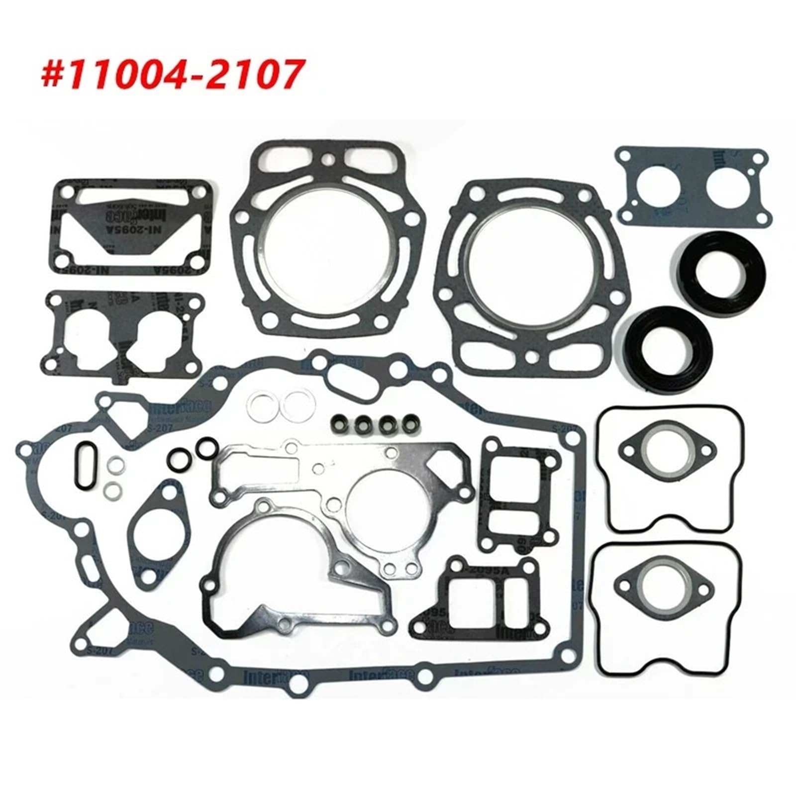 Kompletny zestaw uszczelek do regeneracji silnika z 2 uszczelkami olejowymi pasującymi do Kawasaki Mule Gas KAF620 11004-2107 Uszczelka pokrywy zaworu Zestaw Uszczelek Silnika