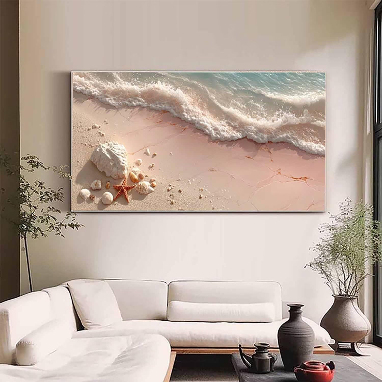 Zestawy sztuki diamentowej muszli dla dorosłych, malarstwo diamentowe plażowe kryształowe zestawy artystyczne dla dzieci początkujących, DIY 5D pełne wiercenie okrągłe klejnoty kropki stras haft