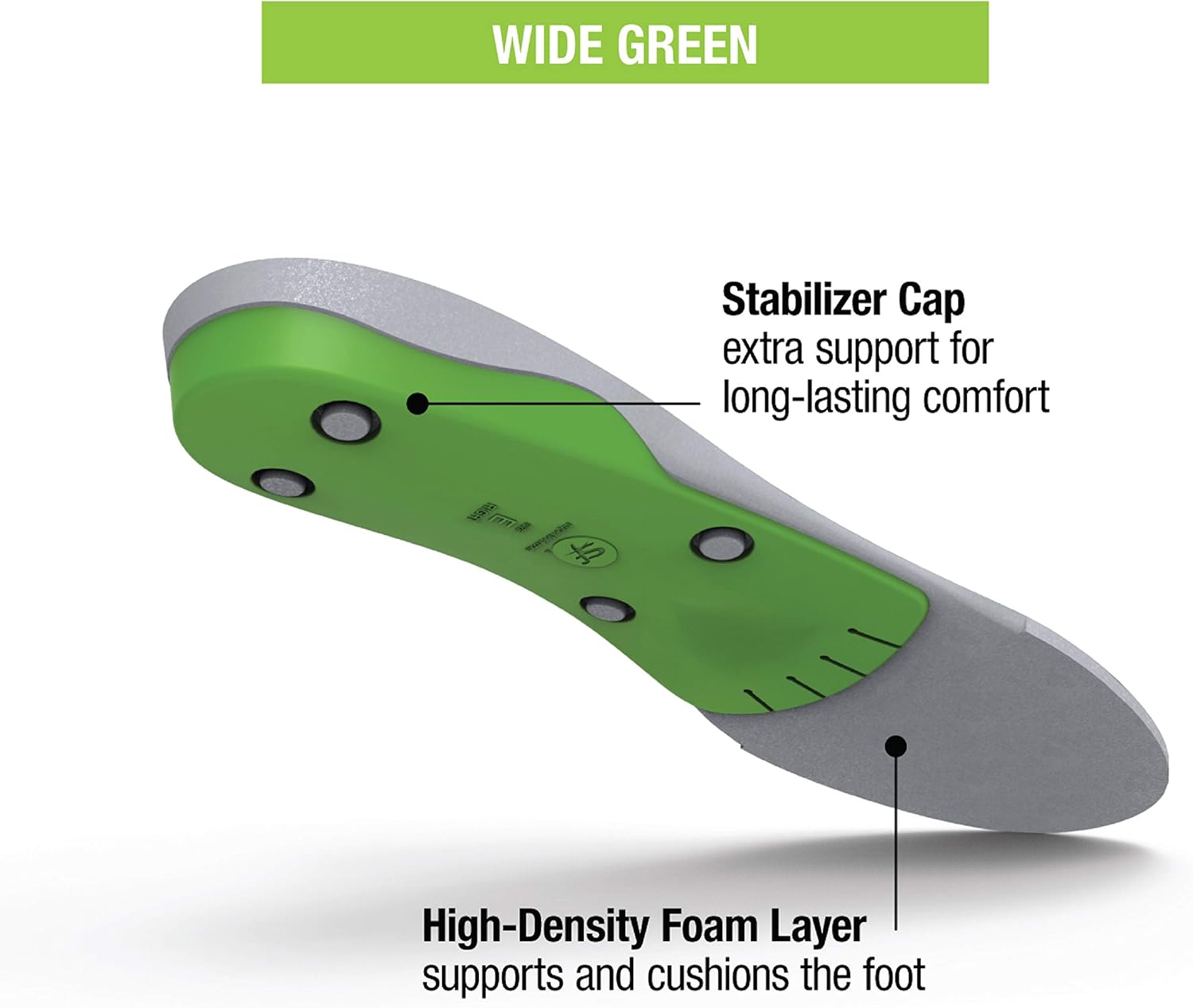 Superfeet unisex adult wideGREEN High Arch Support Wide Orthotic Inserts for Wide Feet Extra Wide Shoes Insole, Green, 9.5-11 Men 10.5-12 Women US: Shoes