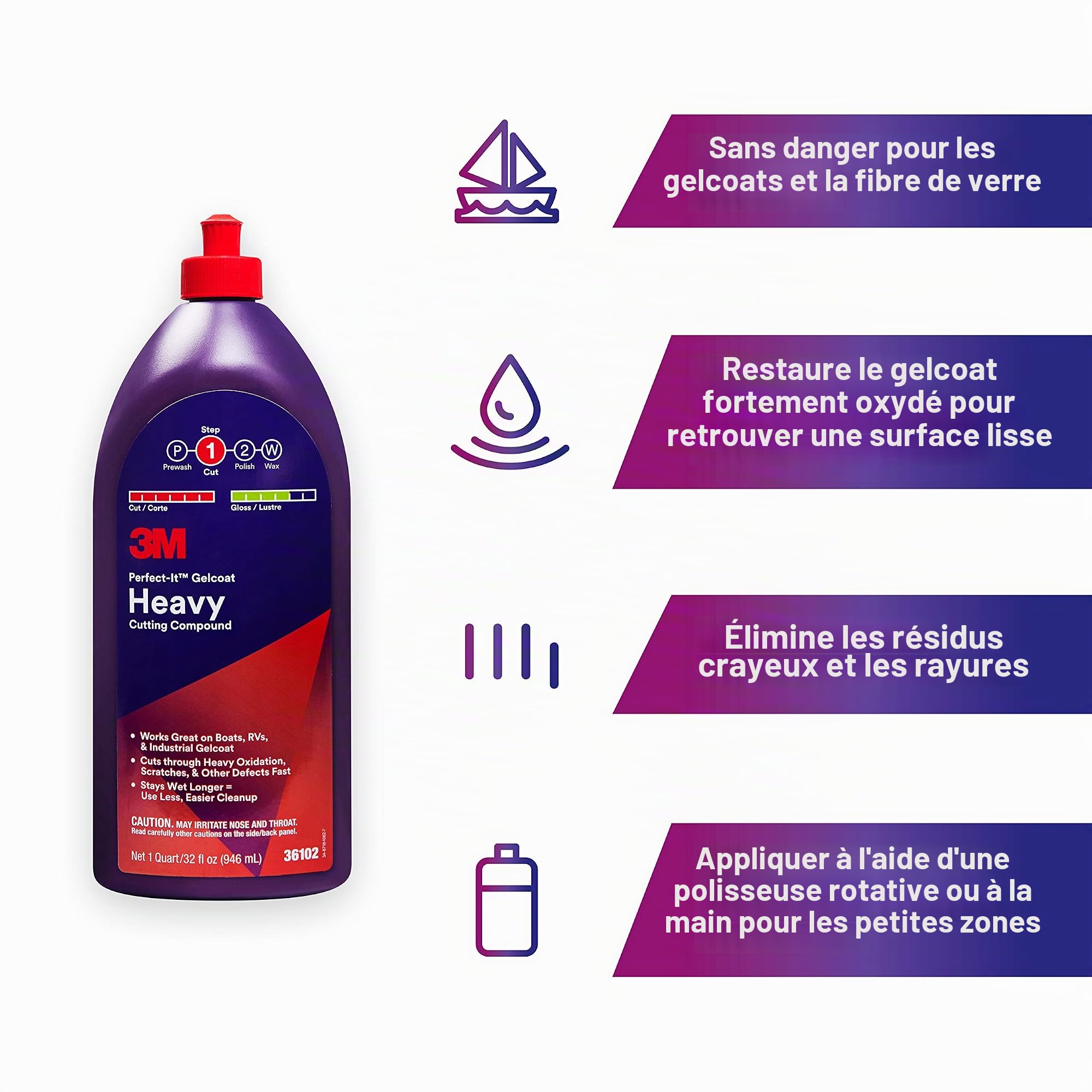 3 M Perfect It Gel de polissage 946 ml