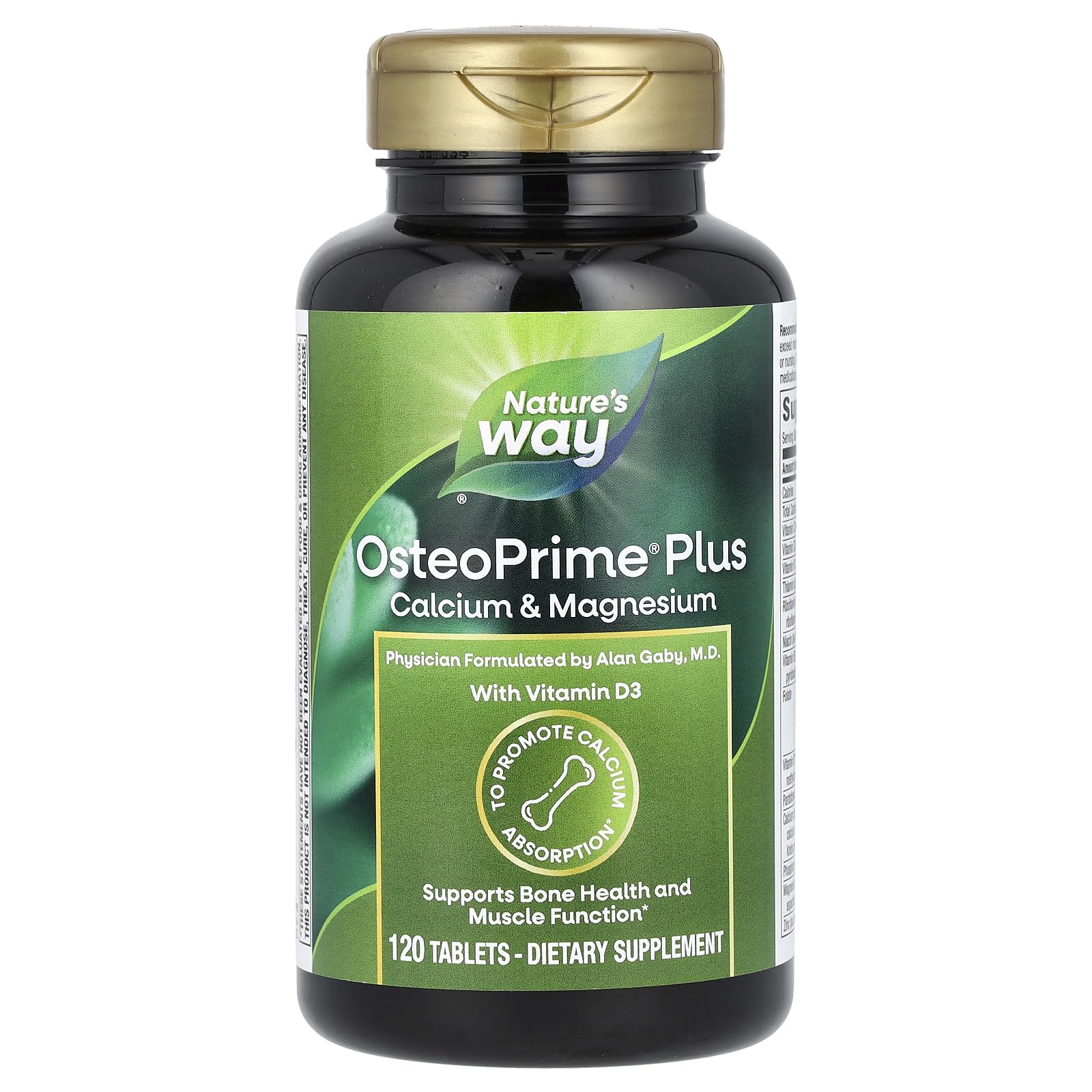 Nature's Way OsteoPrime Plus Calcium & Magnesium Tablets, 120 ct