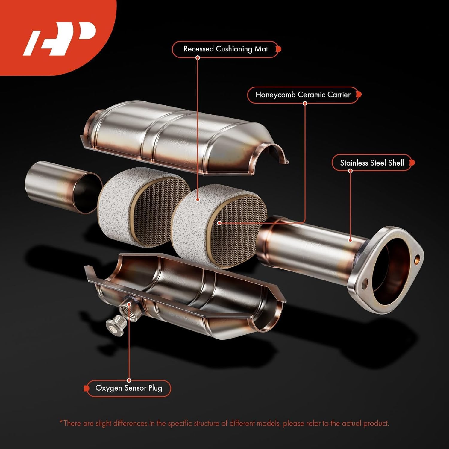 A-Premium Front Right Catalytic Converter Direct-Fit Compatible with Nissan Altima 2005-2006, Maxima 2004-2006, Quest 2004-2009, 3.5L, EPA Compliant