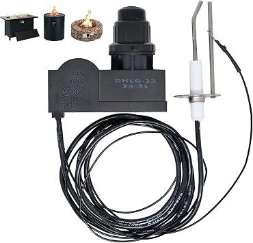 Grill Igniter, Extra-Long Spark Generator with Ceramic & Double Ignition Electrode, Grill Igniter Replacement, Electric Igniter, Fits for Gas Grill, Fireplace, Burner, Oven, Heater
