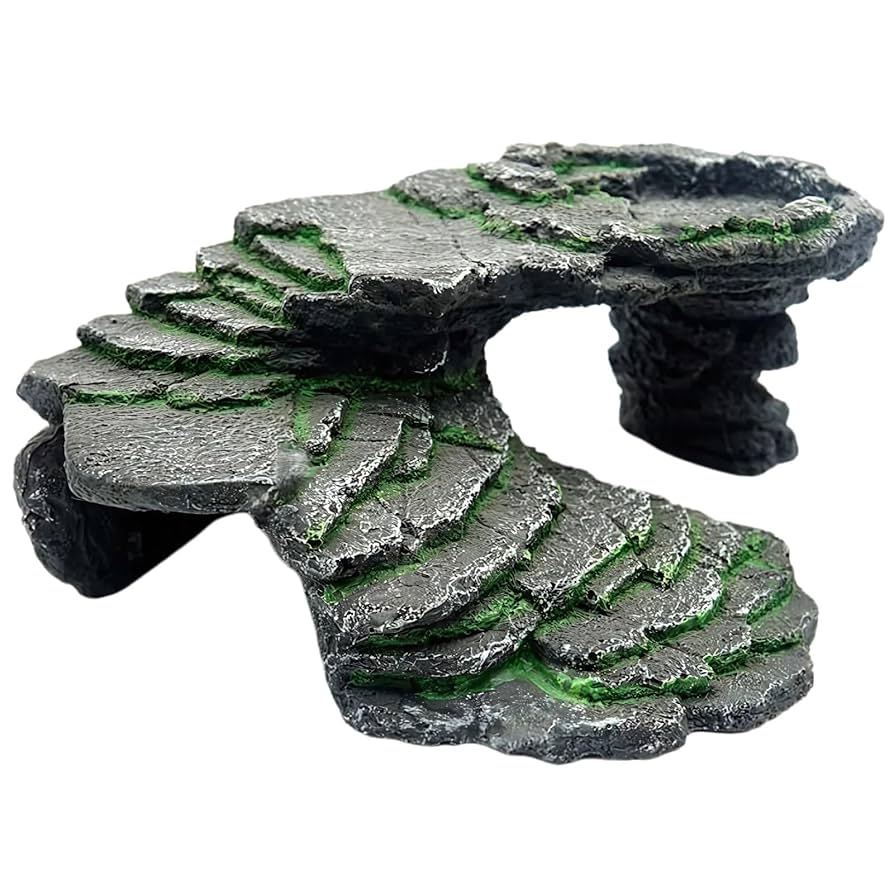 Amazon | MARUHADO 爬虫類 シェルター 隠れ家 洞窟 階段