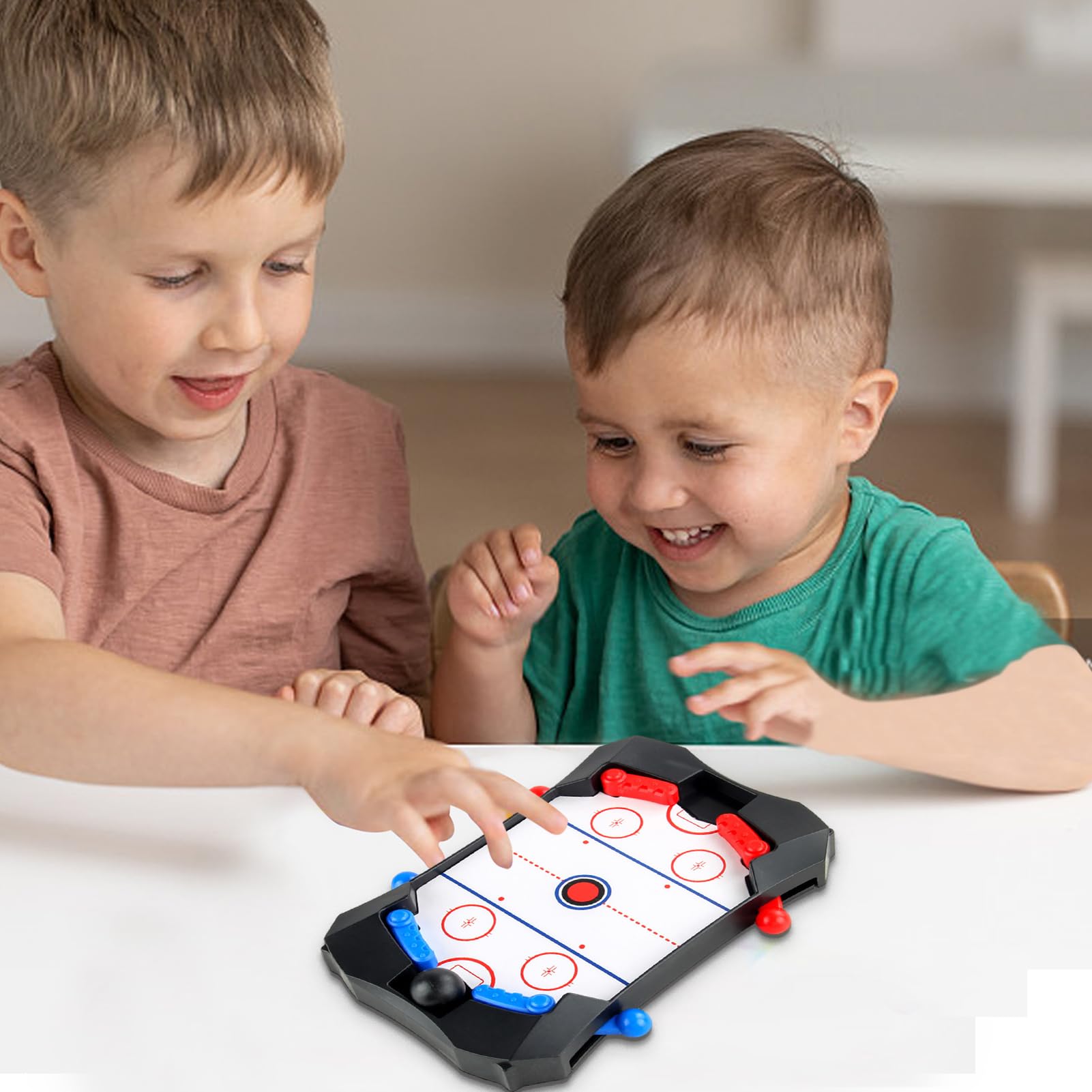 PRIMUZ Jeu de Hockey sur Table, Sport de Bureau, Rondelle Rapide pour Adultes et Amis