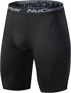 Men's Compression Shorts Spandex Gym Baselayer Underwear Performance Workout Boxer Briefs Cool Dry Active Supporter