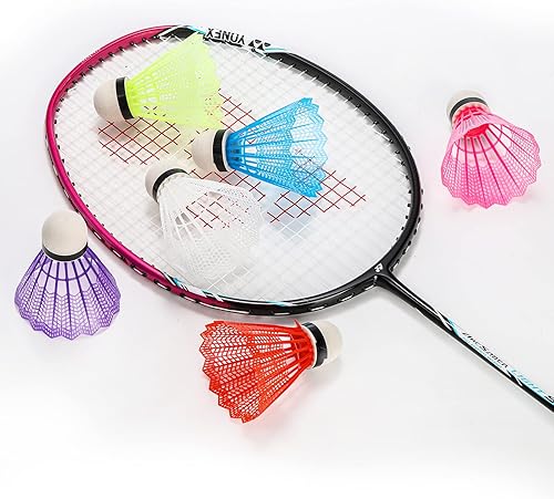 Miniatura 4 de SOUJOY Paquete de 48 pelotas de bádminton de plástico para entrenamiento deportivo estable y duradero, pelotas de bádminton para jugadores