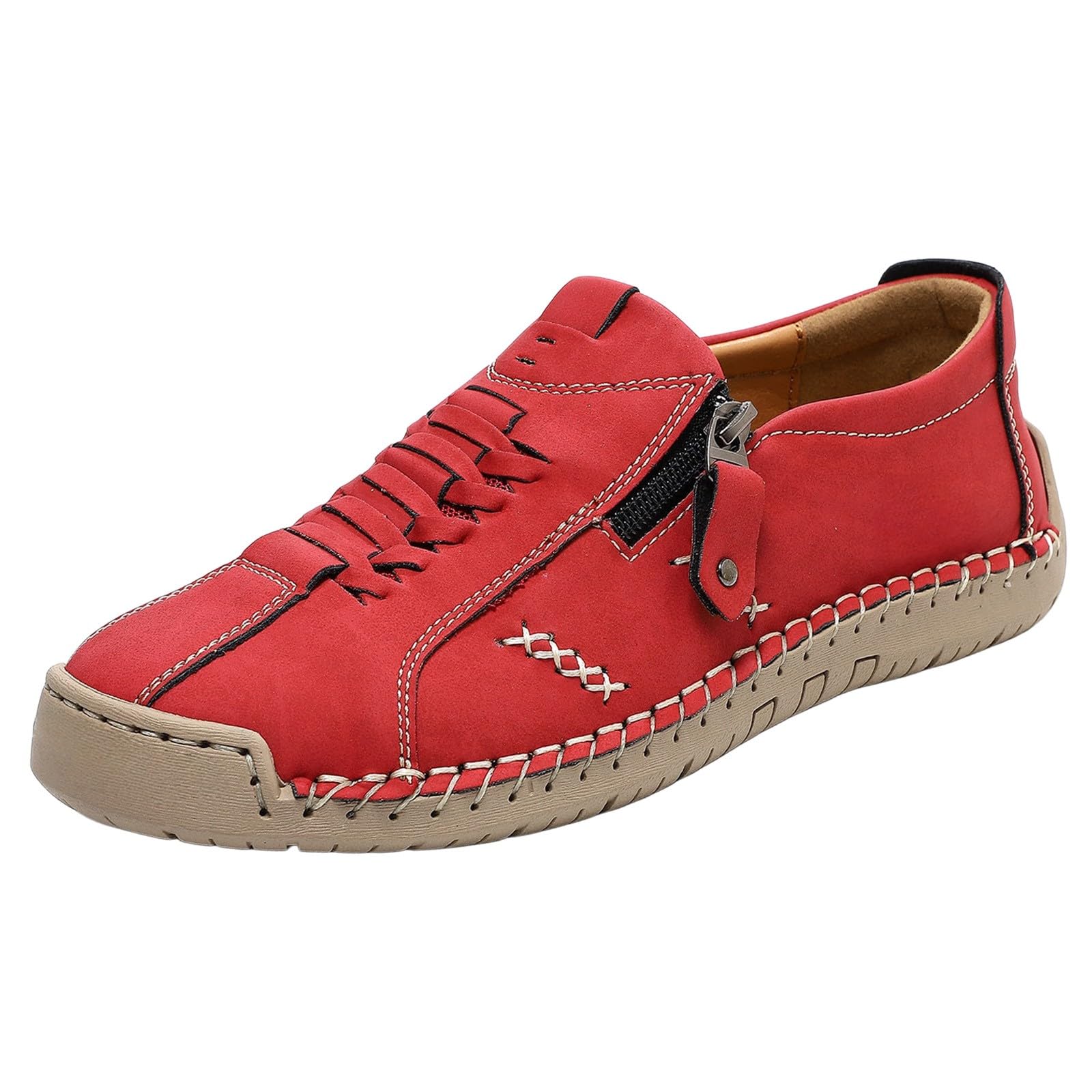 Baskets décontractées légères et respirantes style pieds nus en violet et rouge - 6