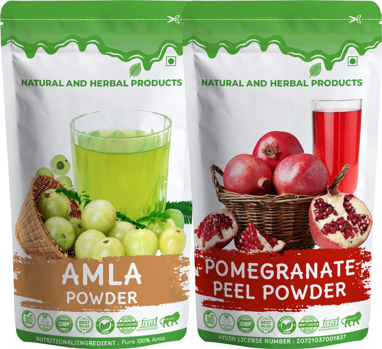 Herbal Pomegranate & Amla Juice Powder Combo-picture-37