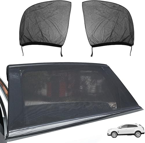 Miytsya 2 parasoles para ventana de automóvil, de malla transpirable, para ventana lateral de automóvil, protección UV para conductores, familia y