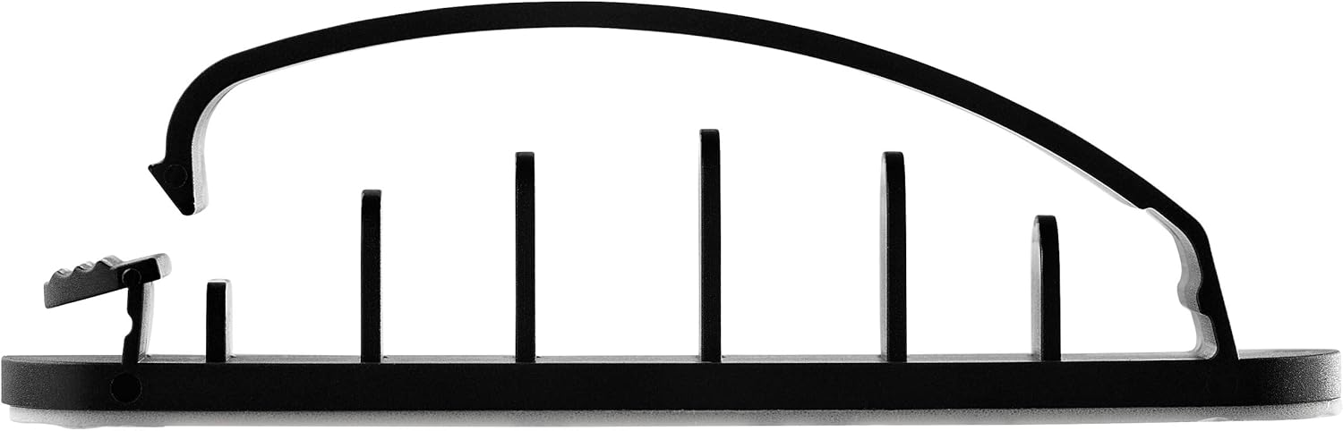 StarTech.com 100 Pack Cable Management Clips - Self Adhesive 6 Slot Cable Comb - Resusable Desktop USB/Computer/Ethernet/AV Cord Organizer - Sticky Cable Holders - Nylon Cable Clamp UL Rated, TAA
