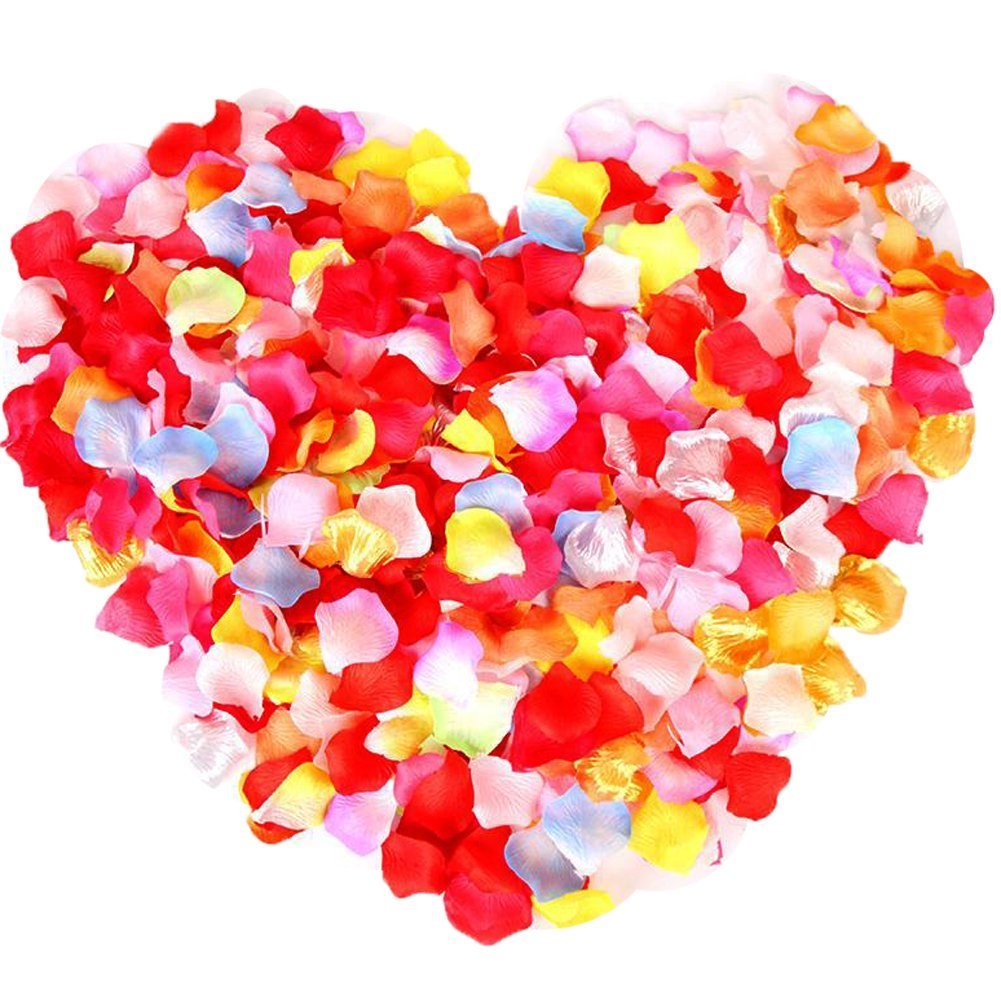 Amazon｜LEFV 2000ピース シルク ローズ 花びら 結婚式用 人工 バラ