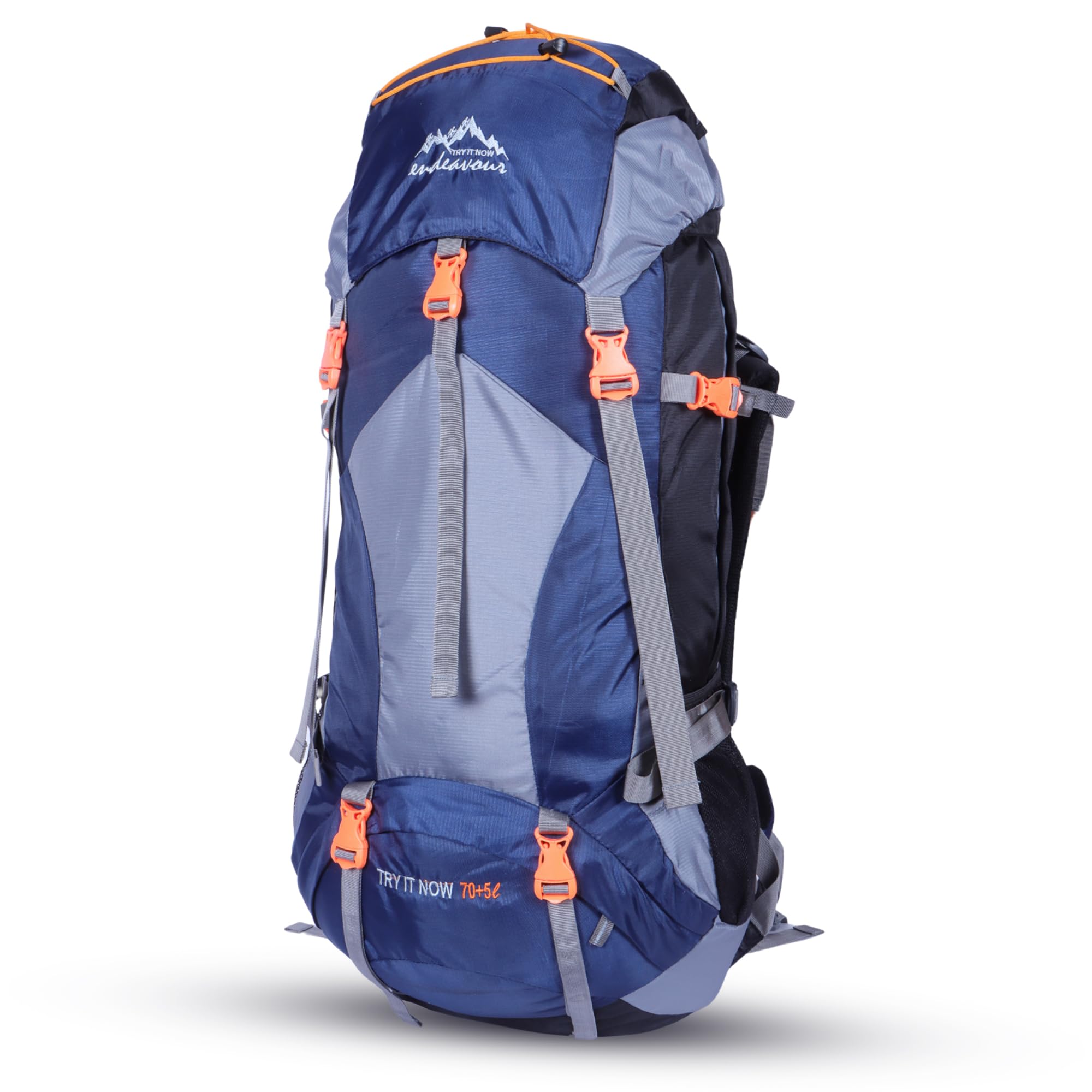 Endeavour Mount 75 Ltr Rucksack for Trekking and Travel | Laptop Sleeve | Water Repellent | Rain Cover | 2 Year Warranty-image-8