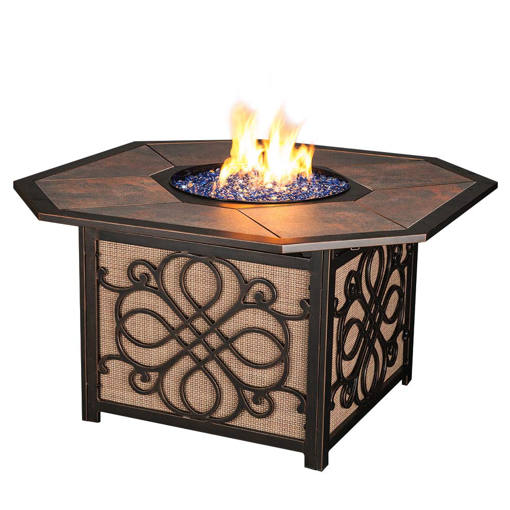 Agio Gas Fire Pit Table (Square Chat Height, 44" x 44" Vista)