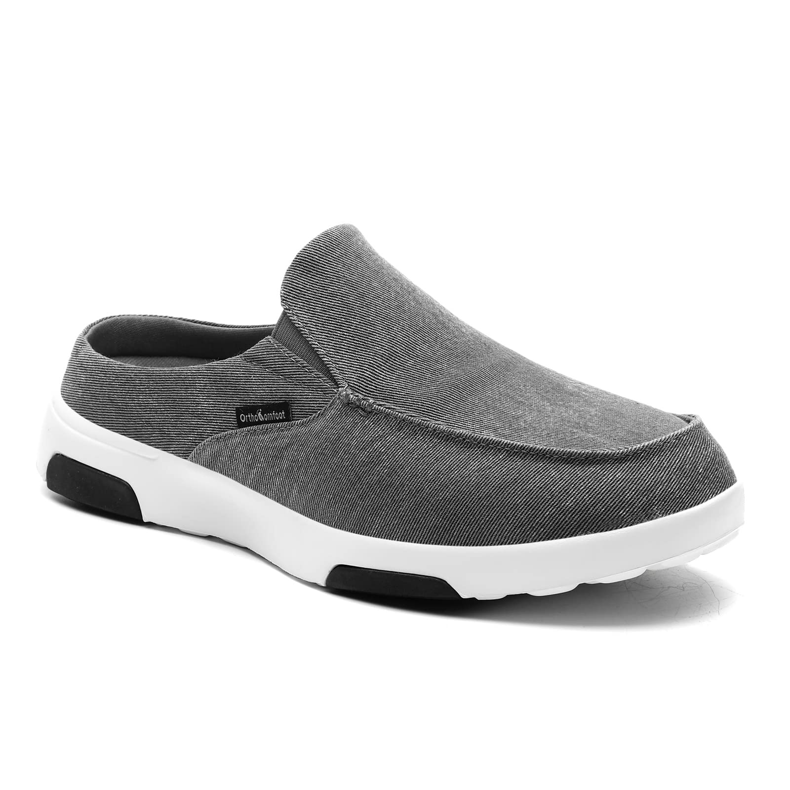 OrthoComfoot Men's Loafers & Slip-ons,Plantar Fasciitis, Foot and Heel Pain Relief,Orthopedic Casual Slippers Diabetic Bunions Boat Shoes