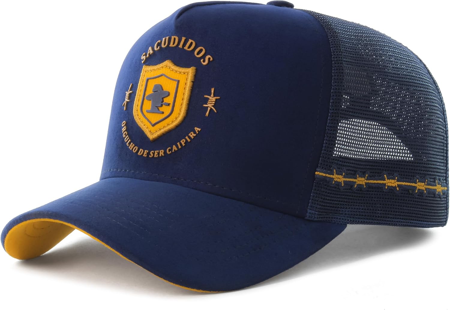 Sacudido's Cap Hat | Proud of My Rural Roots - Blue | Western Rancher Edition | Adjustable for Men Women (US, Alpha, One Size, Blue Mash)