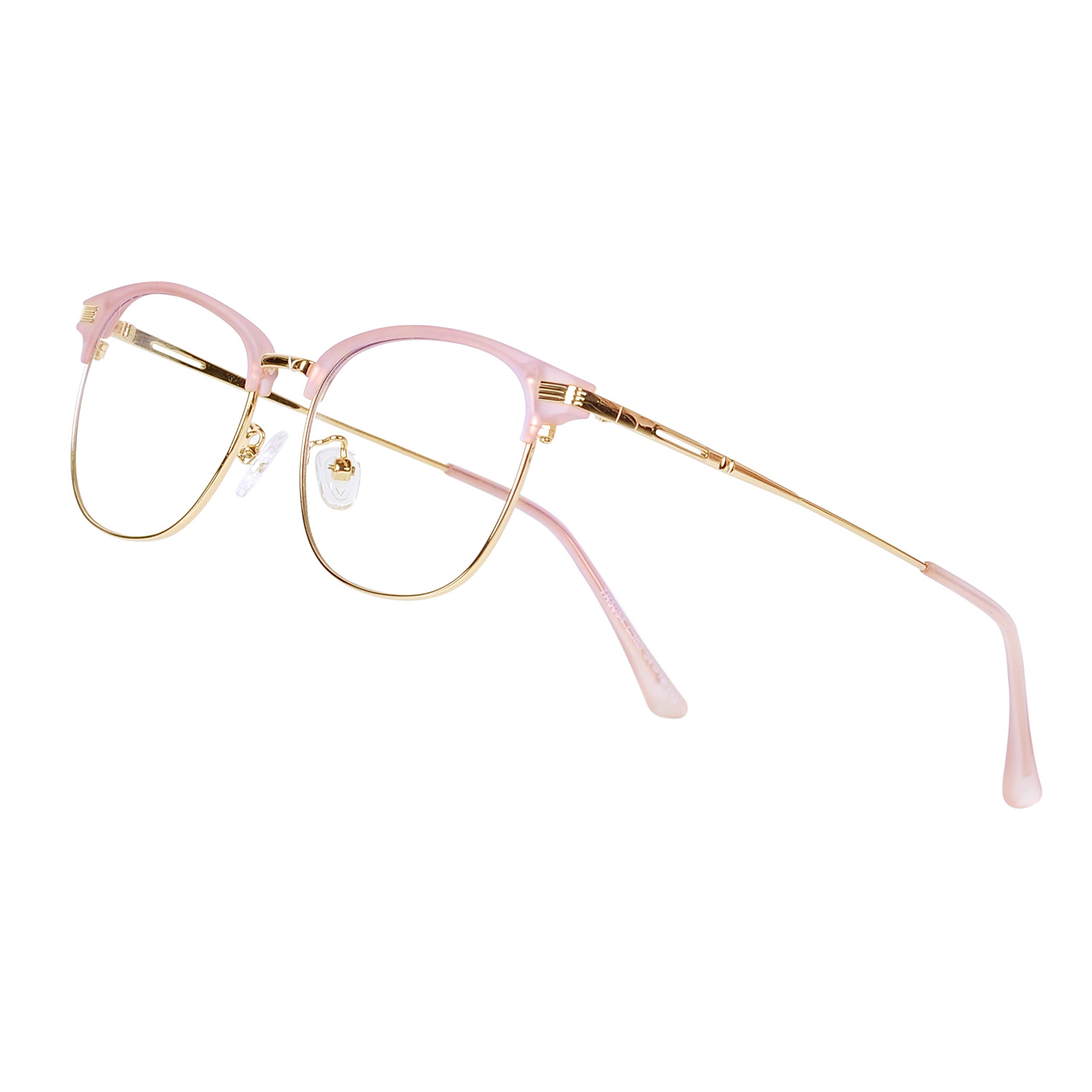 JoXiGo Gafas de ordenador con filtro de luz azul para hombre y mujer, sin fuerza, con estuches de gafas, gafas de protección UV, contra dolores de cabeza, fatiga ocular, gafas de gaming para PC, TV,