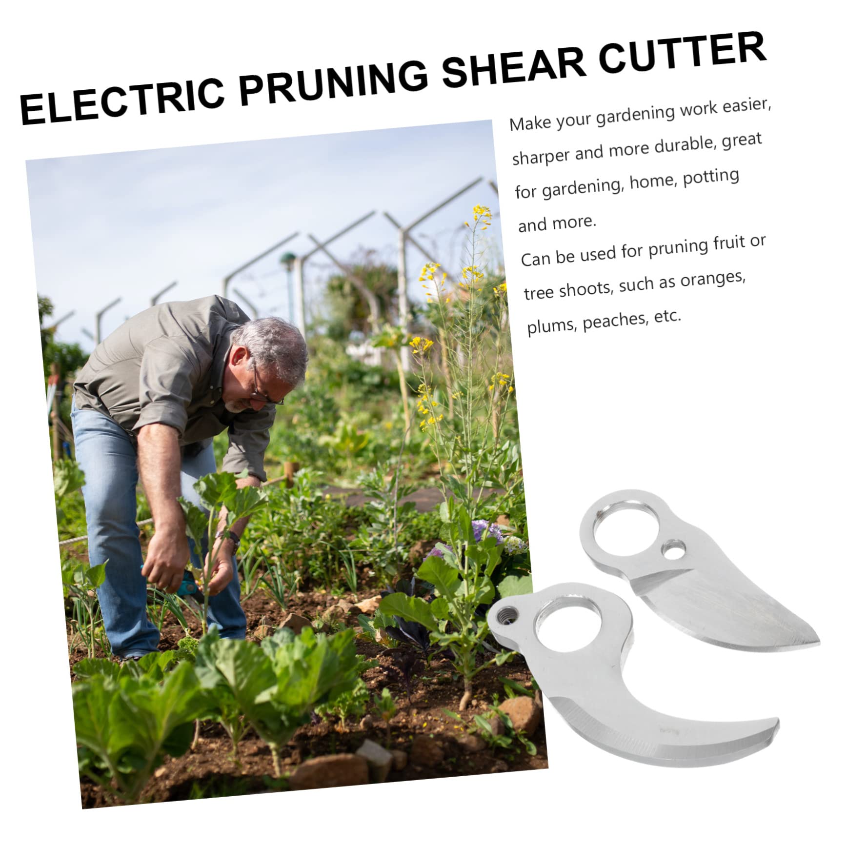 Mipcase 8pezzi Forbici Elettriche per Potatura Ricambi al Carbonio per Giardinaggio Facili da Usare e Pulire per Potare Rami di Piante e Alberi