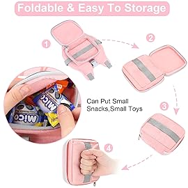 Accmor Toddler Harness Leash + Anti Lost Wrist Link, Cute Deer Kids Harness with Leash, Collapsible Child Leash Baby Walking Harness Protector Wristband Strap for Baby Girls Outdoor