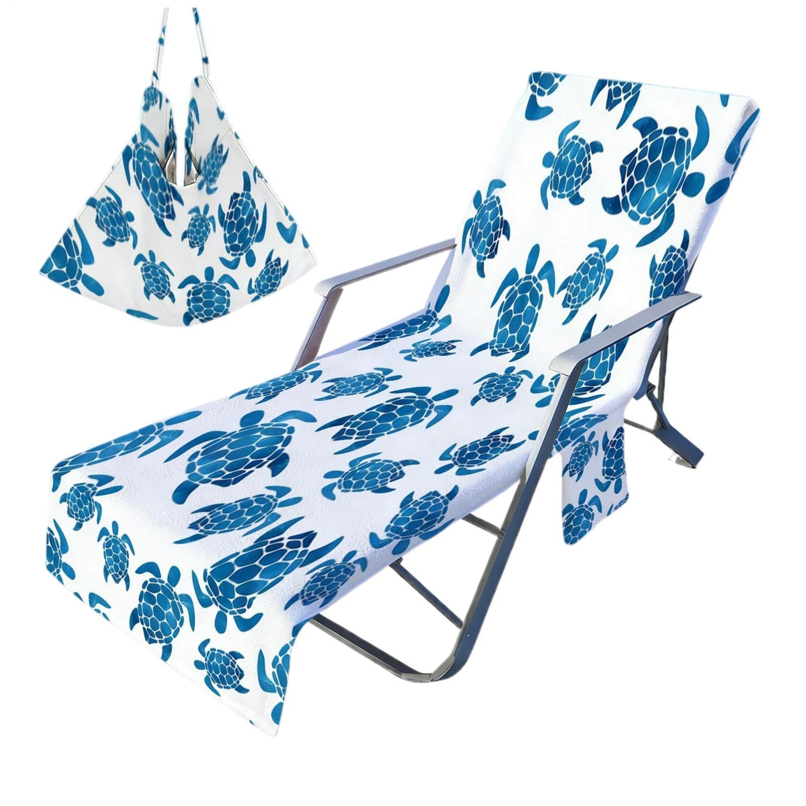 Funda para silla de playa antideslizante con bolsillos