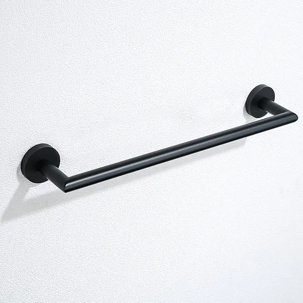SWHYGER Bathroom Modern Towel Bar 18" Stainless Steel Towel Racks Matte Black Contemporary Style Wall Mount for Bath Kitchen,96018-2-18MB.