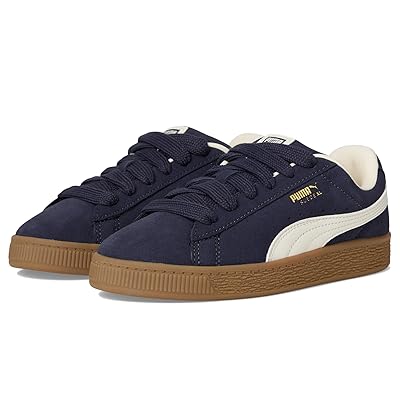 PUMA Kids Suede XL (Little Kid) Kids Shoes New Navy/Frosted Ivory