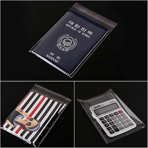 Miniatura 7 de Bolsas de celofán autoadhesivas transparentes de 5 x 7 pulgadas, 200 bolsas de celofán autosellantes de 1 mil OPP de 1 mil, bolsas de polietileno de