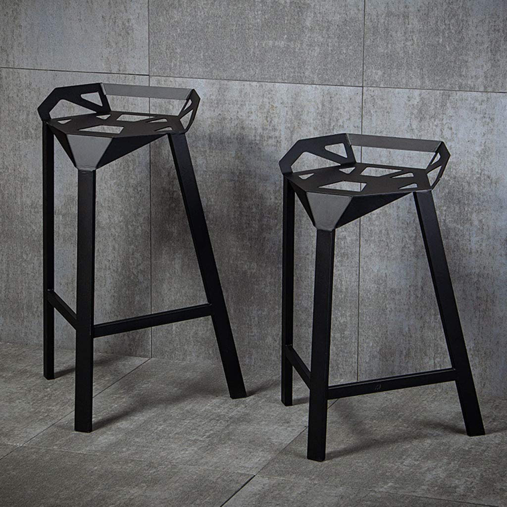Iron Art Bar Stool Industrial High Stool Creative Triangle Pub
