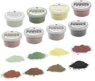 WWScenics | Weathering Powder Set of 8 - WSWP-012| 8x80ml