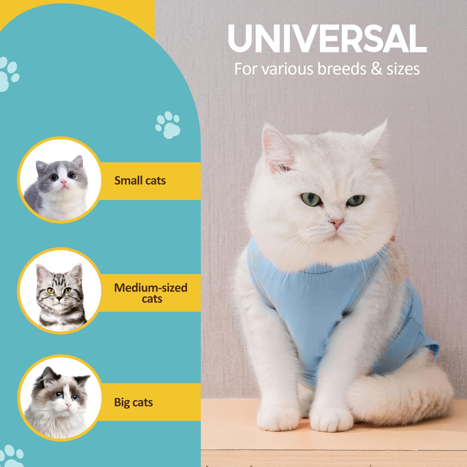 Cat Recovery Suit Female FUAMEY Recovery Suit For Female Cats