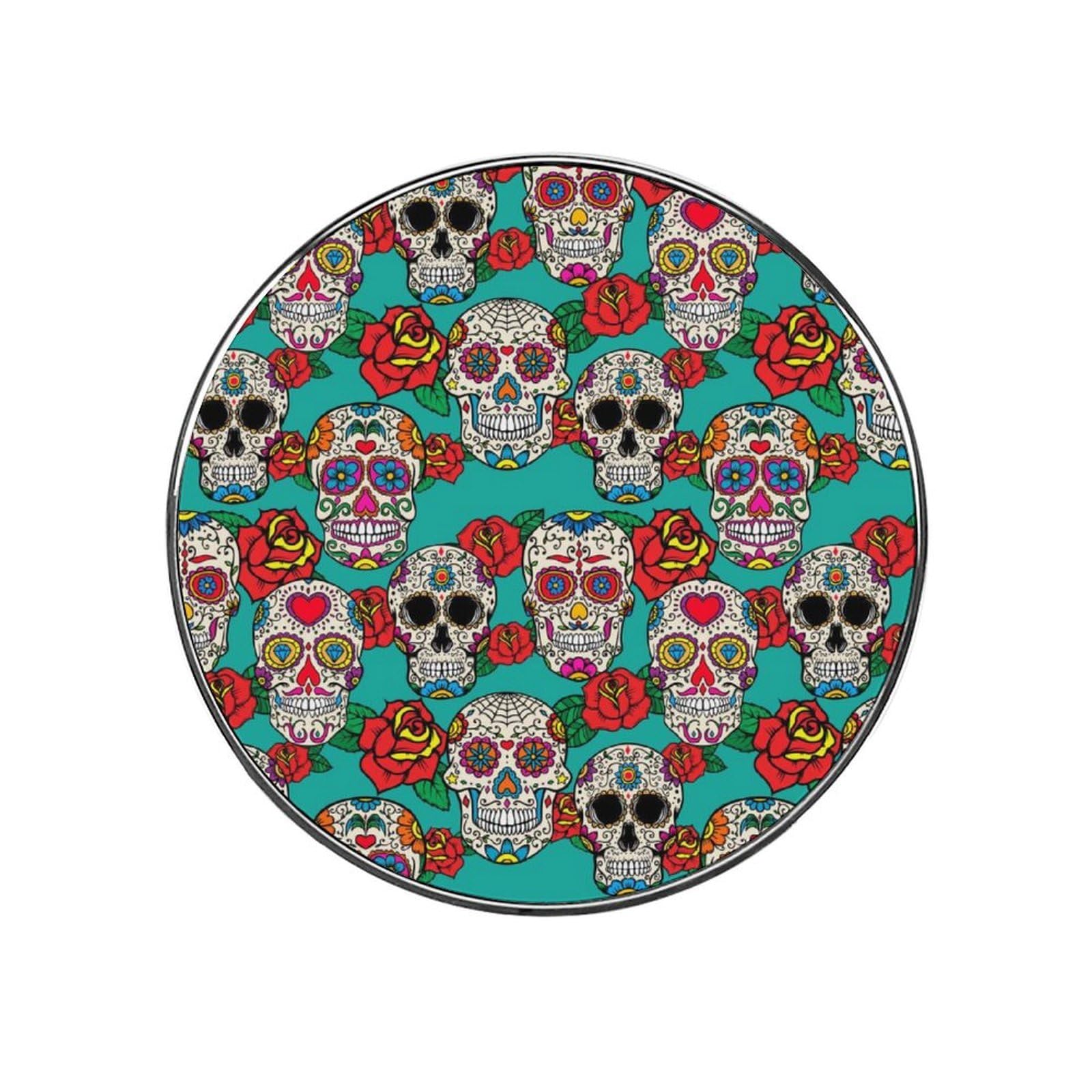 Flower Skull Refrigerator Magnet Decorative Locker Magnet For Kitchen And Office Home Décor
