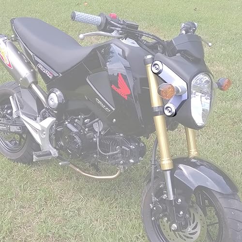 Miniatura 3 de Mokuo Panel lateral de faro plateado para motocicleta, compatible con Honda Grom Msx 125 2013-2016, kit de piezas de carenado