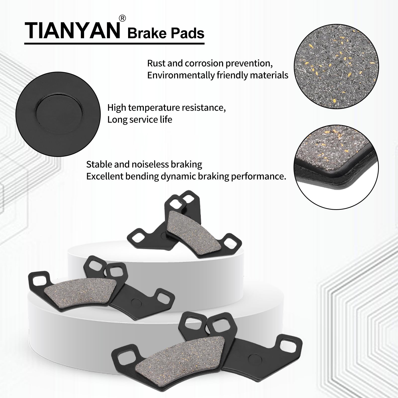 EBC R Series Sintered Pad And Shoes For Arctic Cat Alterra TBX 700 2017-2018