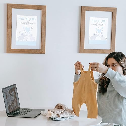 Miniatura 6 de CAIRIAC Impresión artística de elefante bebé, póster artístico de pared con cita de amor de familia de elefantes, impresiones en lienzo modernas