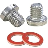 2 Pack 90340-08002 Exhaust Straight Screw Plug for Yamaha Outboard Engine Non-Magnetic Screw