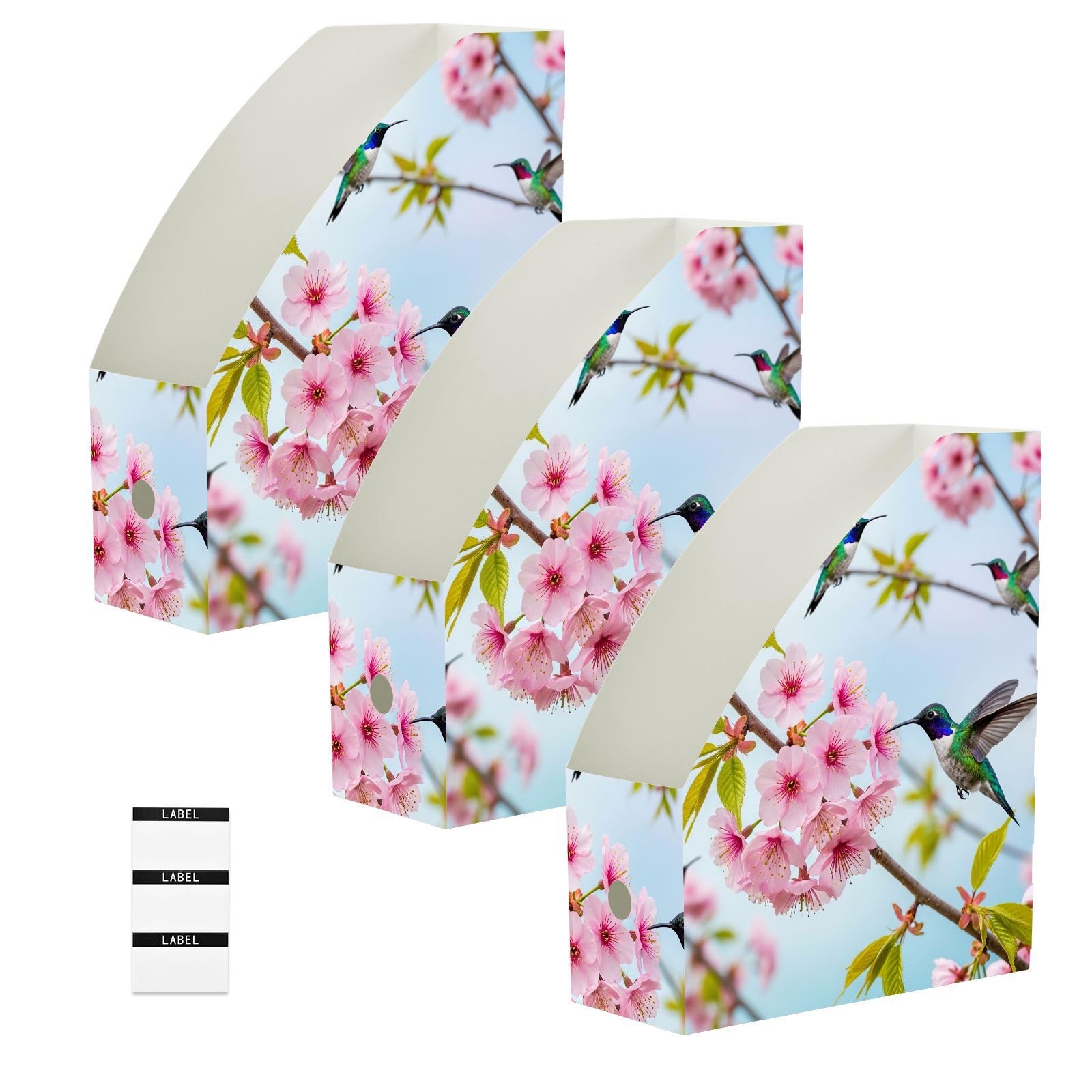 Aesthetic Floral Pink File Folder Organizer, abwischbar