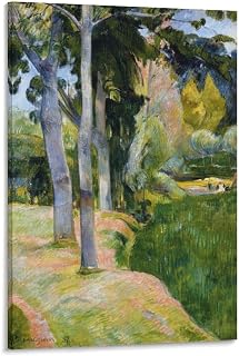 Paul Gauguin The Large Tree Posters Art Print Wall Photo Paint Poster Hanging Picture Family Bedroom Decor 12x18inch(30x45cm)