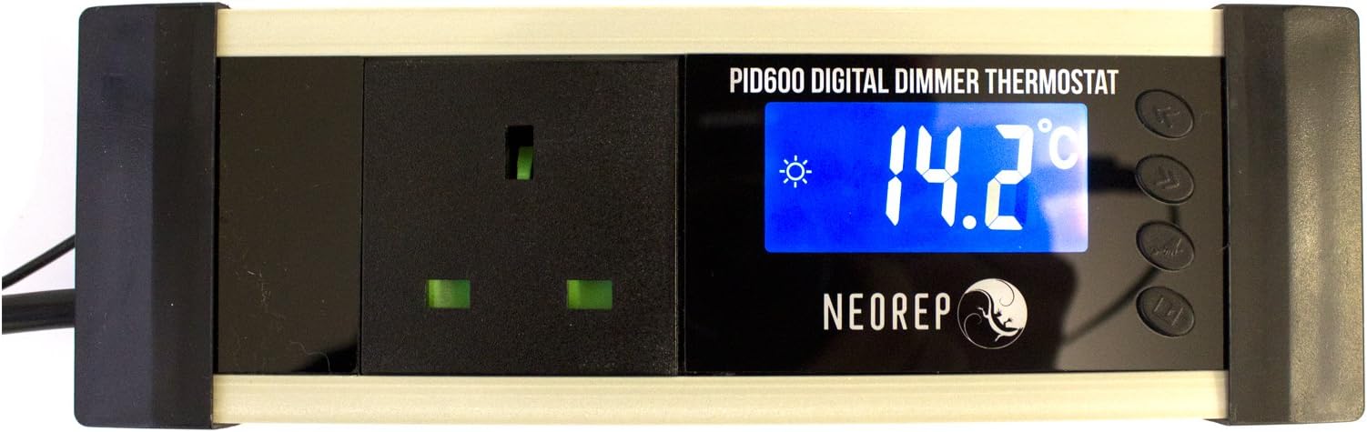 Digital Reptile Vivarium LCD PID Dimmer Thermostat Heat Mats Ceramic Heaters Lamps/Temperature Controller 600 Watt/Dimming PID600