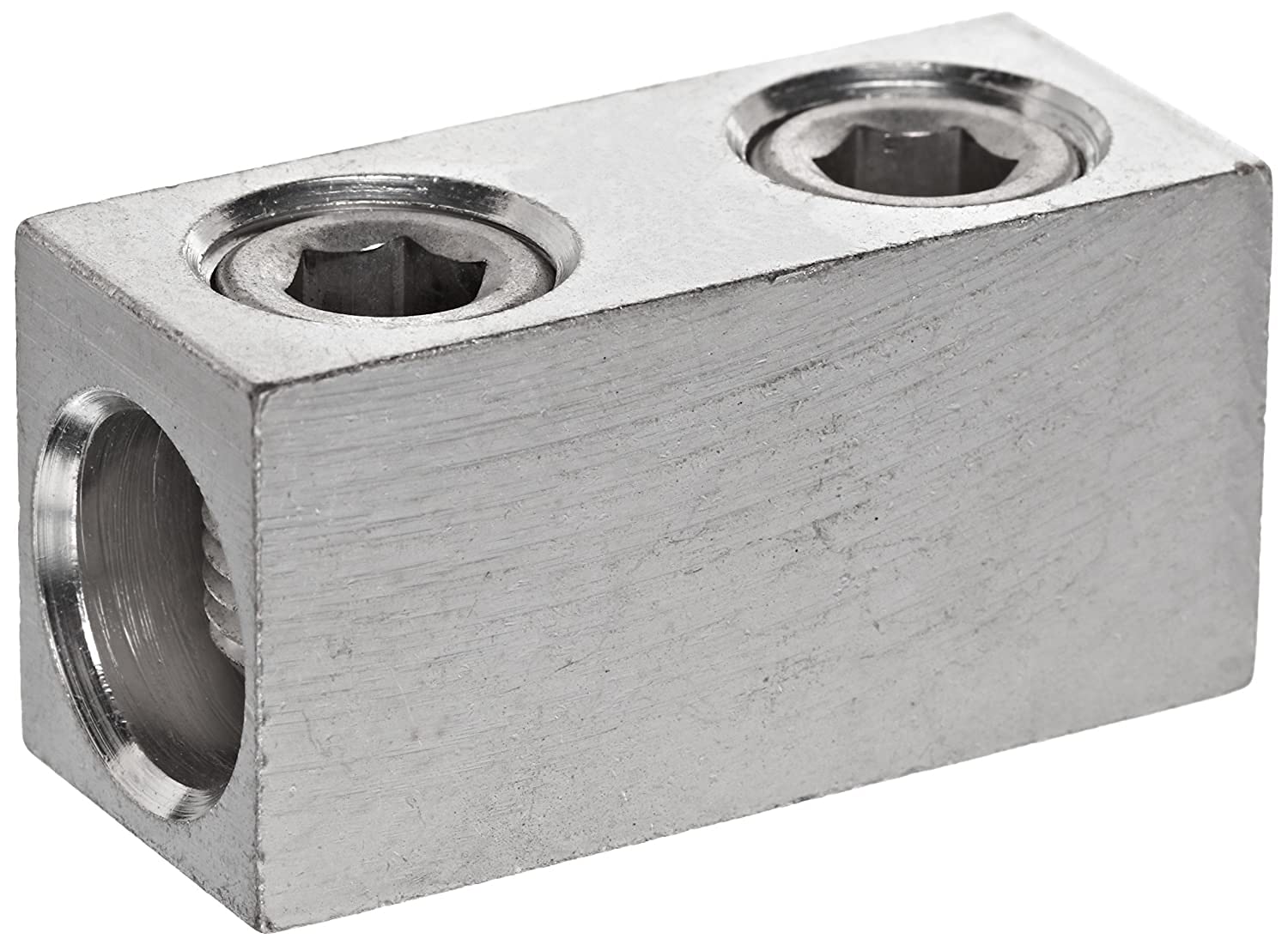 Morris Products 90617 2 Screw Splicer/Reducer, Aluminum, 250 AWG, 250mcm - 6 Wire Range, 10-Pack, Silver