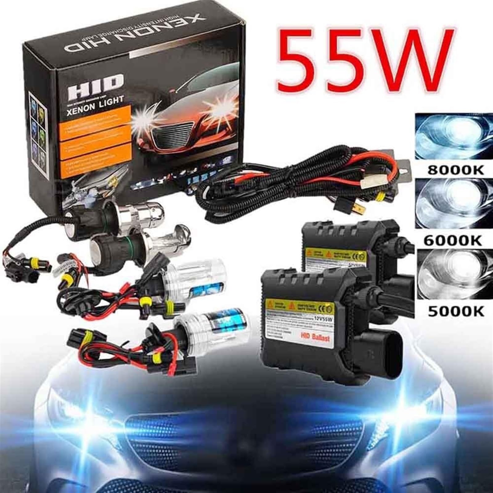 Amazon | REPYL 2個 HID キセノン ランプ キット 55W バラスト キット