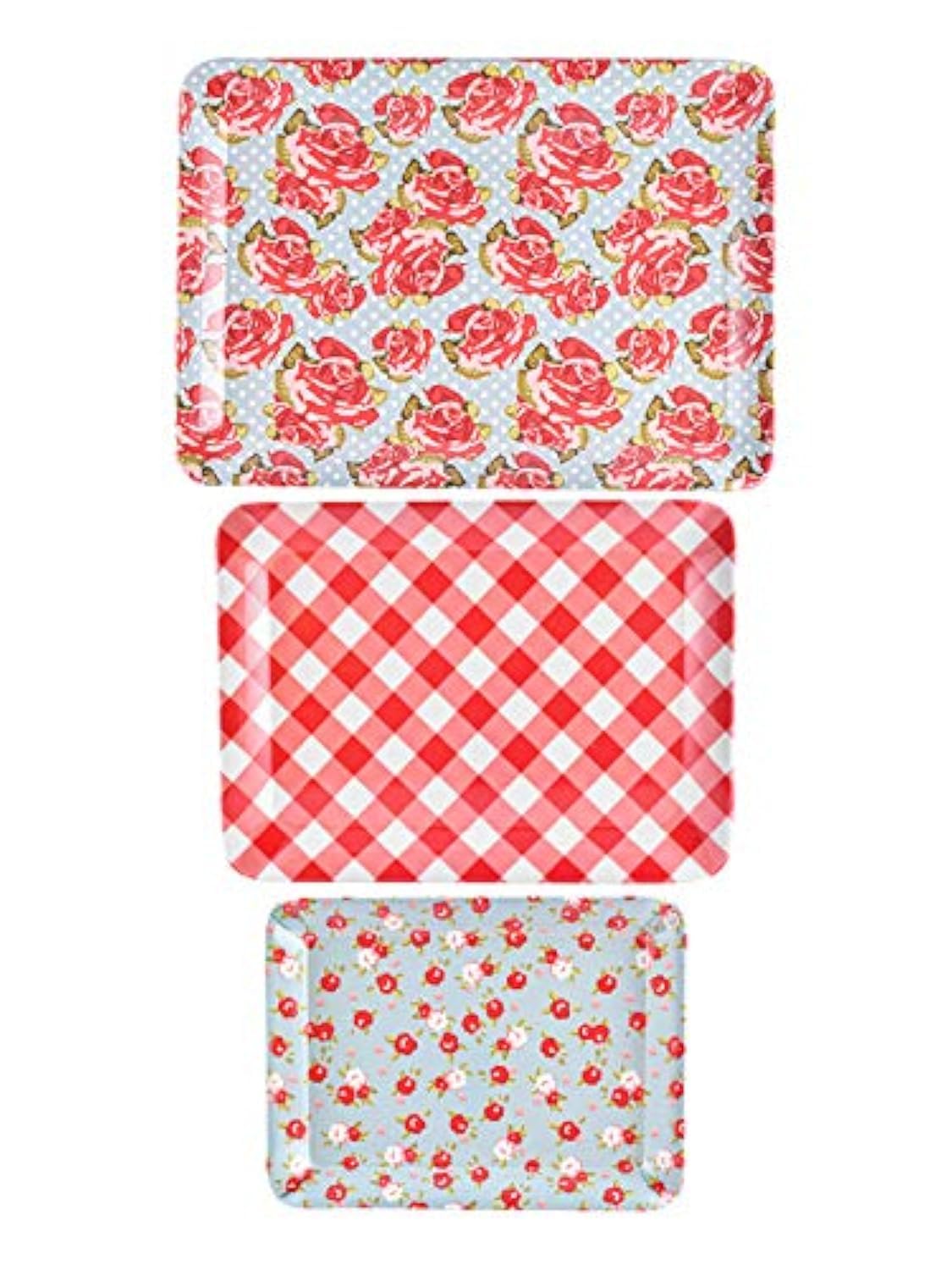 GOODHOMES With Lord Ysr Multicolorcolour Melamine Serving Trays - Set of 3 Mt133, Rectangular (B08N46YTTH) Amazon Price History, Amazon Price Tracker