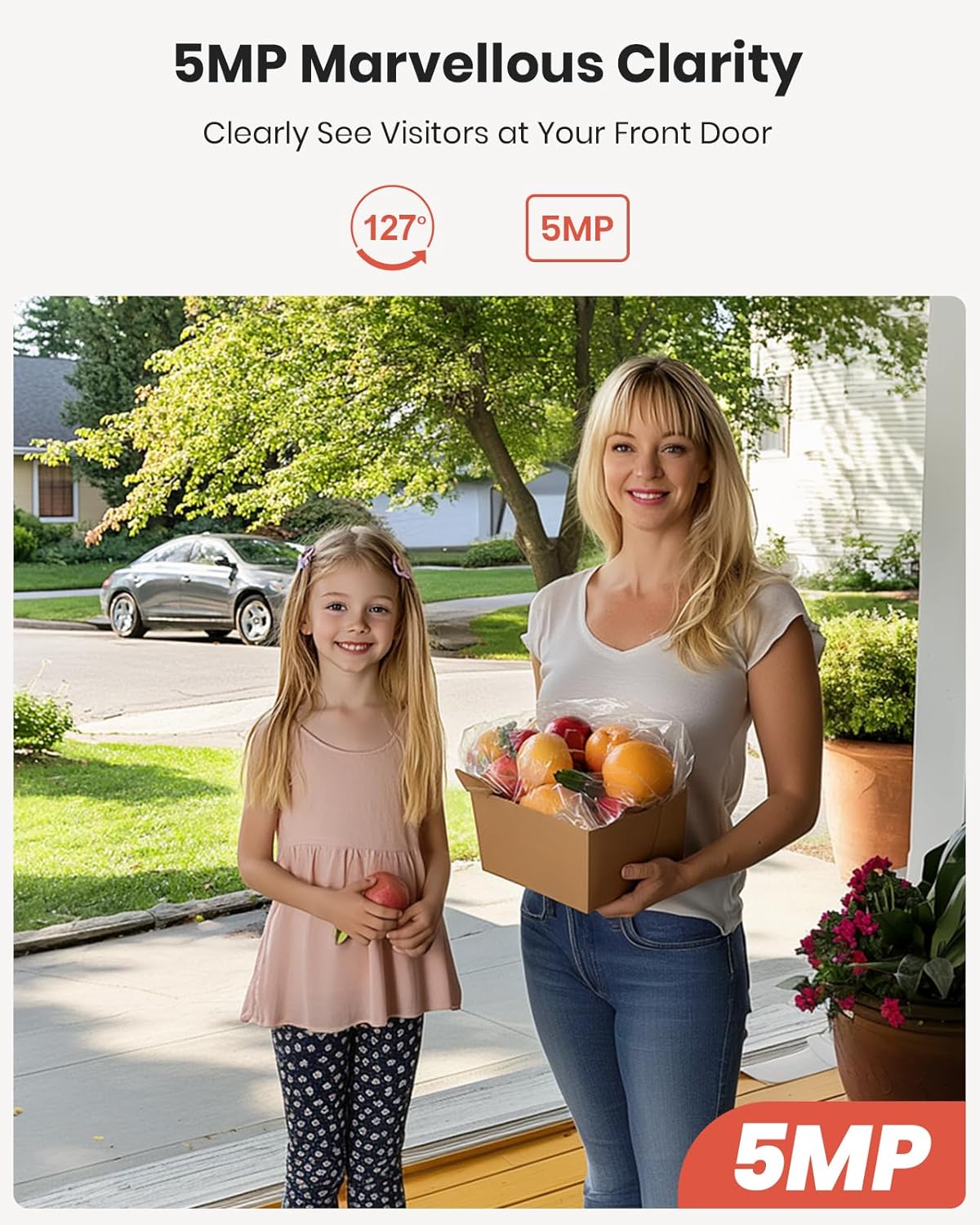 ด้านข้าง view of CAMSTRO doorbell showing USB-C charging port