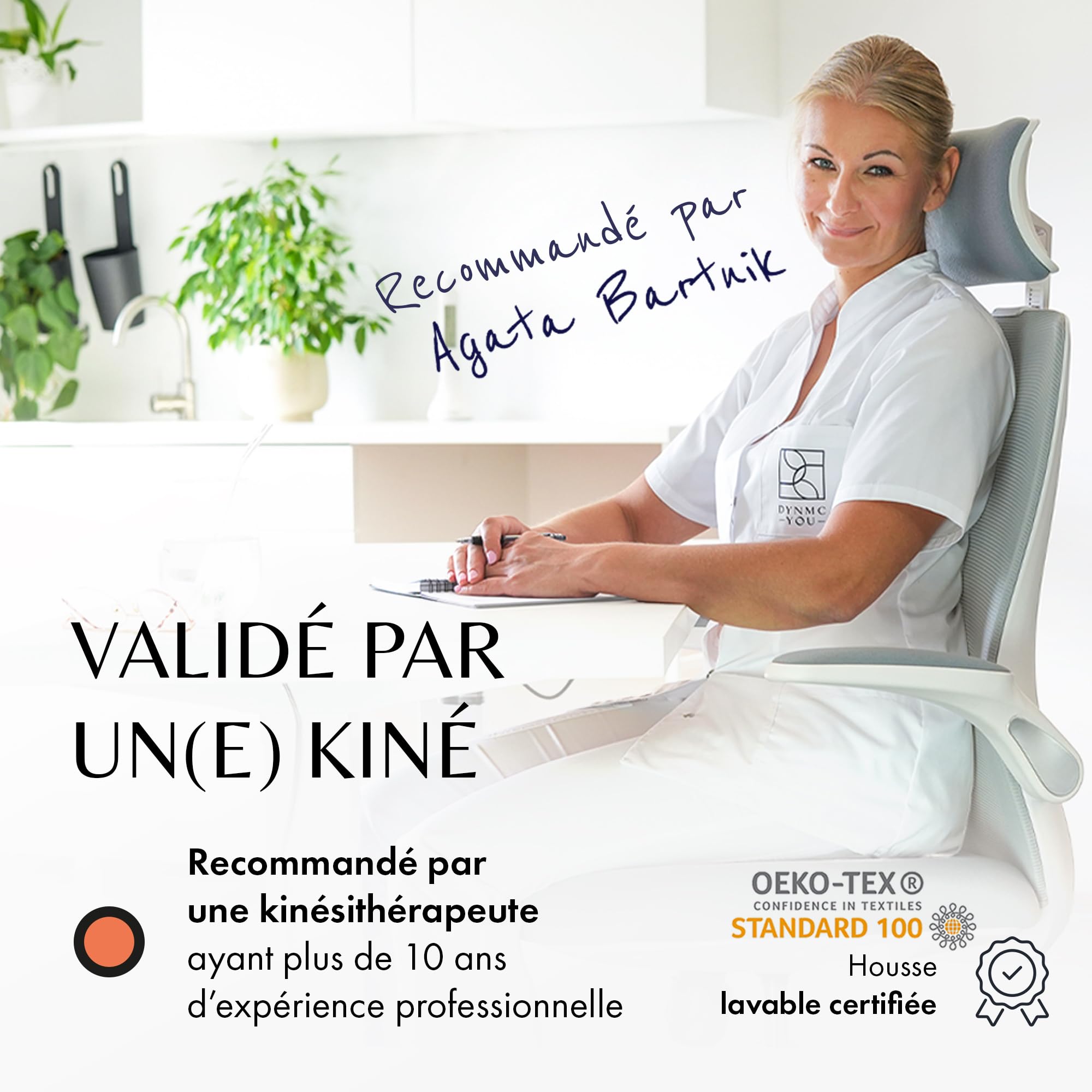 Coussin Rehausseur Ergonomique pour Chaise, Bureau et Voiture – Coussin d’Assise Confortable 13cm Épais pour Adulte – Idéal comme Rehausseur de Siège pour Bureau, Conducteur ou Chaise de Cuisine