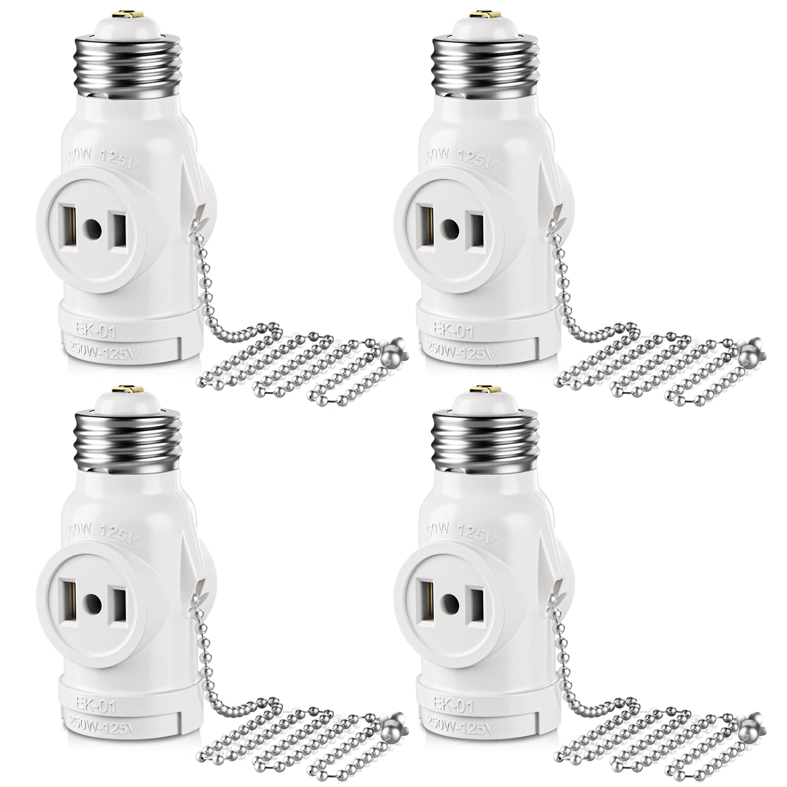 E26 Light Socket to Outlet Adapter - 2 Pack -11