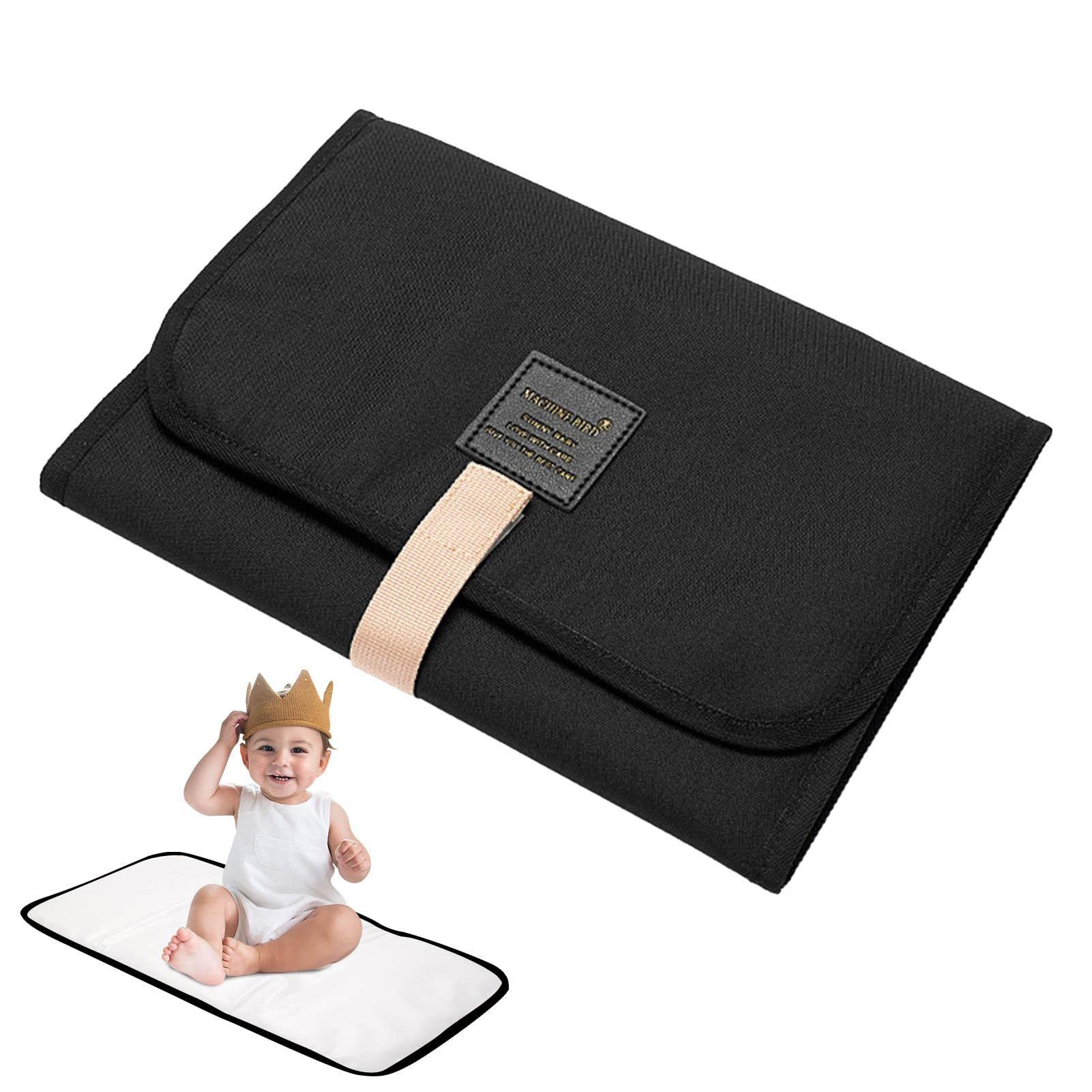 Honhoha Folding Changing Pad, Diaper Pad, Waterproof, Foldable, Comfortable Changing Mat - Kids Accessories with Stickers for Outings, Travel, Trips, Journeys