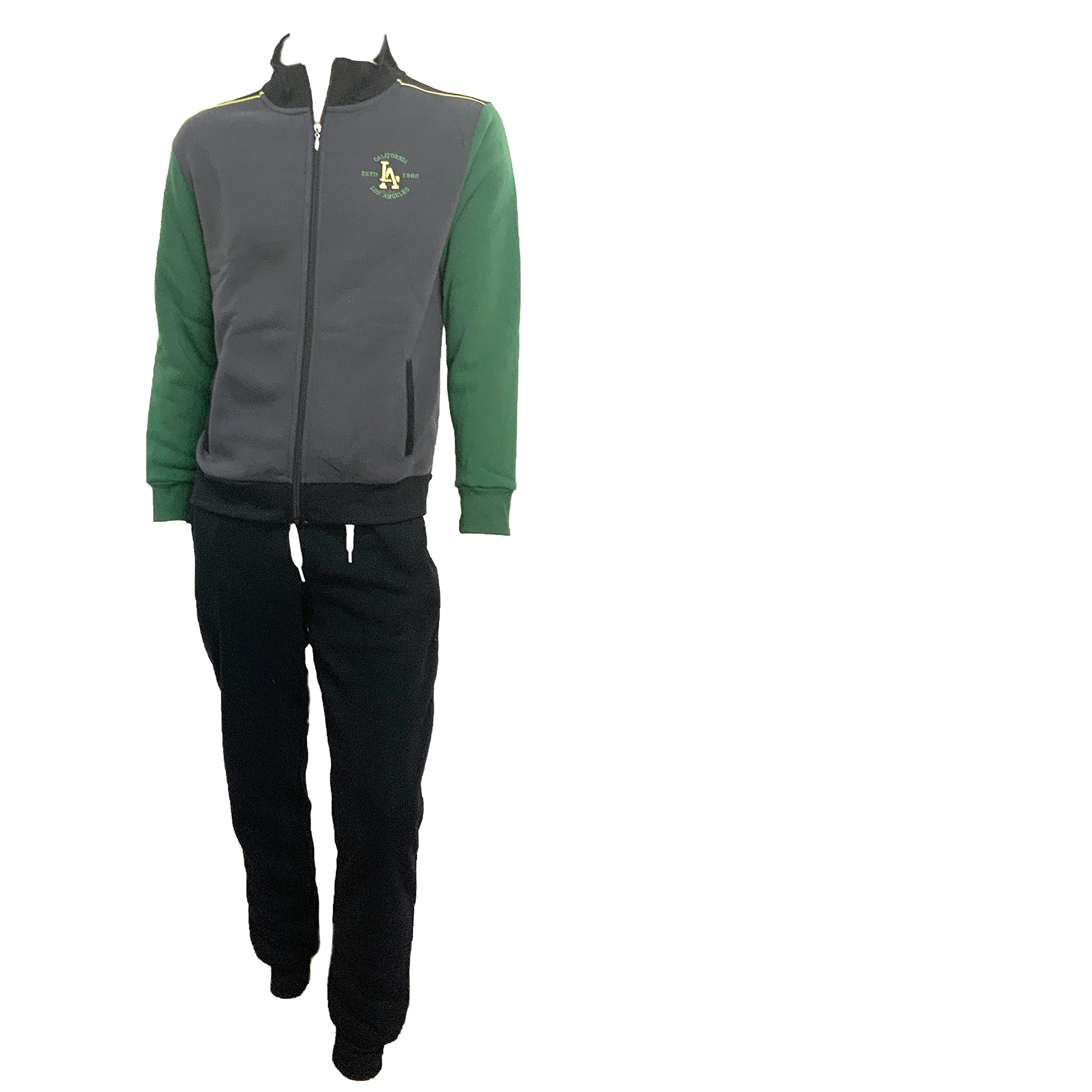 Nottingham Chándal de invierno para hombre, confeccionado en sudadera de algodón Garzato, traje de hombre completo deportivo para ocio y deporte, 35276 Gris Oscuro, M
