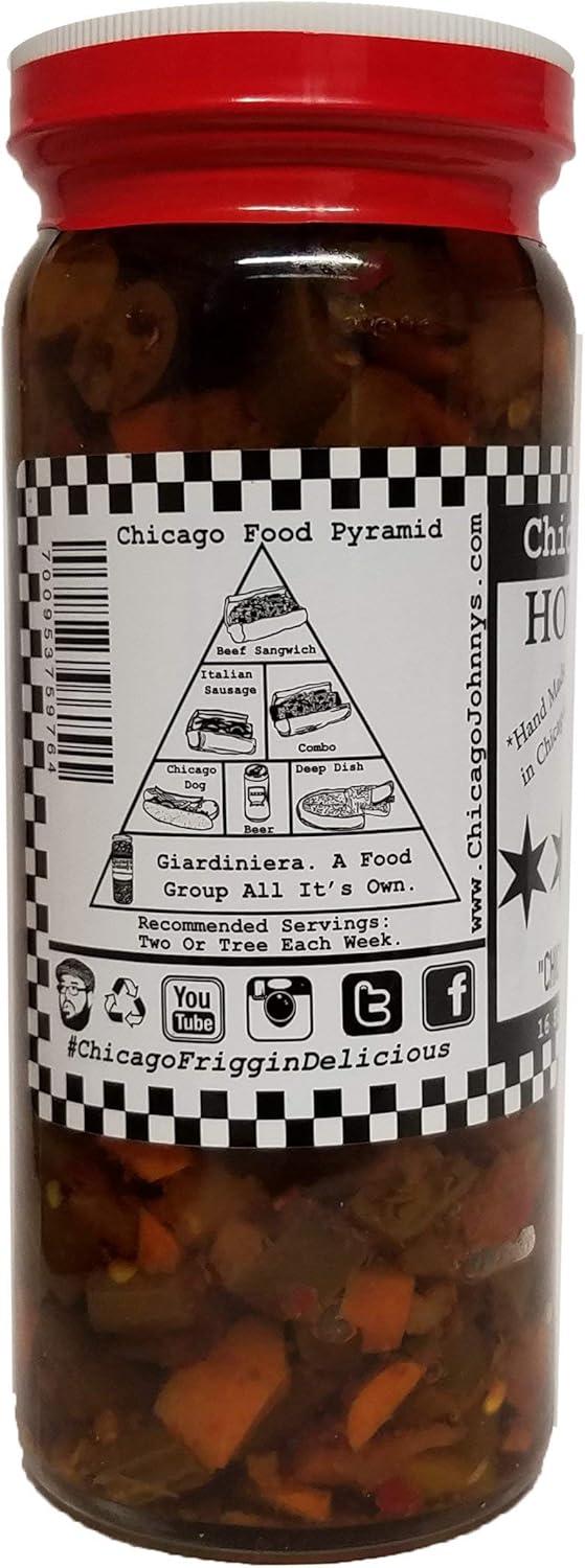 Chicago Johnnys Hot Giardiniera Two Pack of 2